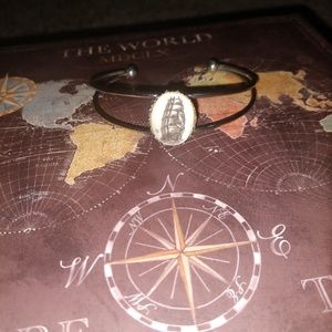 Scrimshaw style cuff bracelet. Unique!